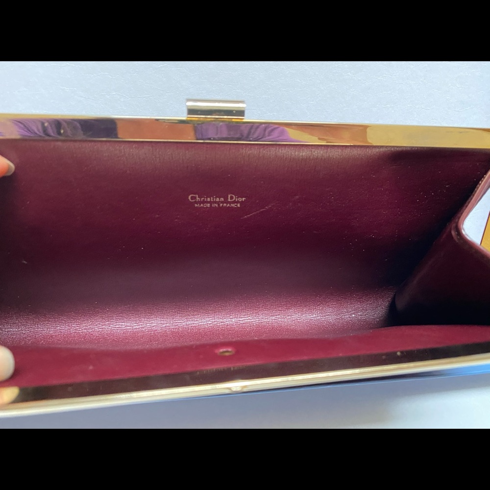 Christian Dior Diorissimo Frame logo Clutch - Picture 6 of 12
